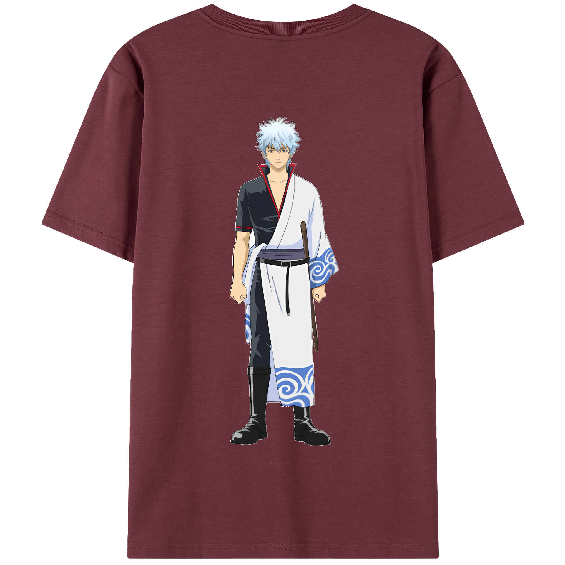 （画像用） ぎんたま 坂田銀時（さかたぎんとき） 神楽 志村新八（しむら しんぱち） GINTAMA Sakata Gintoki Kagura Shimura Shinpachi 綿100％半袖Tシャツ（背面プリント）
